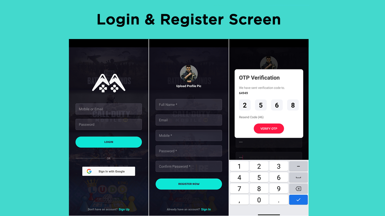 GamersBaazi – 比赛申请 | Admob 广告 | 基于网络的管理面板源代码