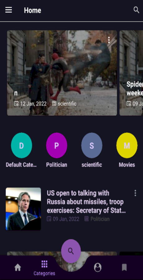 MyNews app – 带有管理面板的 Android 新闻应用程序 (Web-admin-panel PHP.)源代码