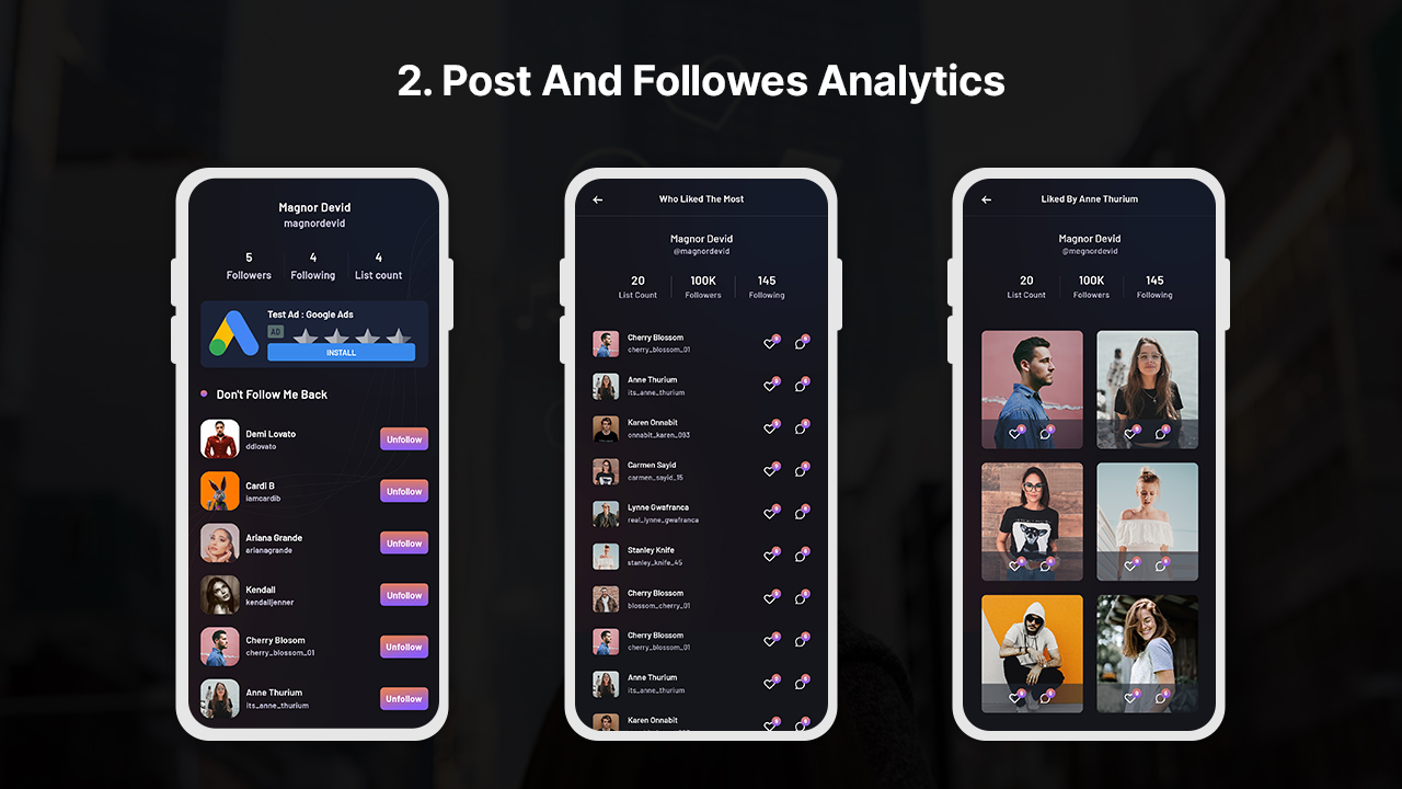 InstaGramzy – 带有追随者分析的多合一 Instagram 工具包源代码