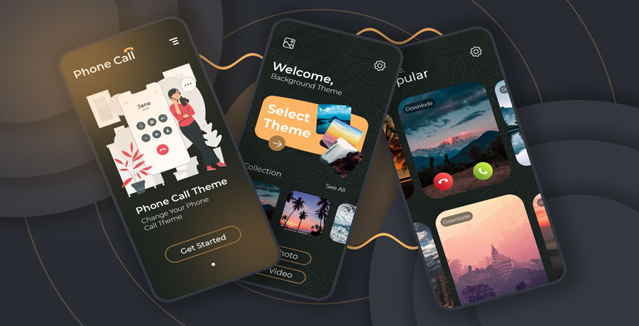 呼叫屏幕 OS15 – 电话 12 来电者 – iCallScreen – iOS 屏幕主题 – iCall iOS 15 – 电话 13 呼叫源代码