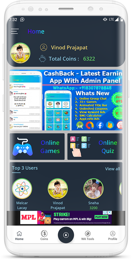 CashBack Pro Plus – 最佳收入应用代码源代码