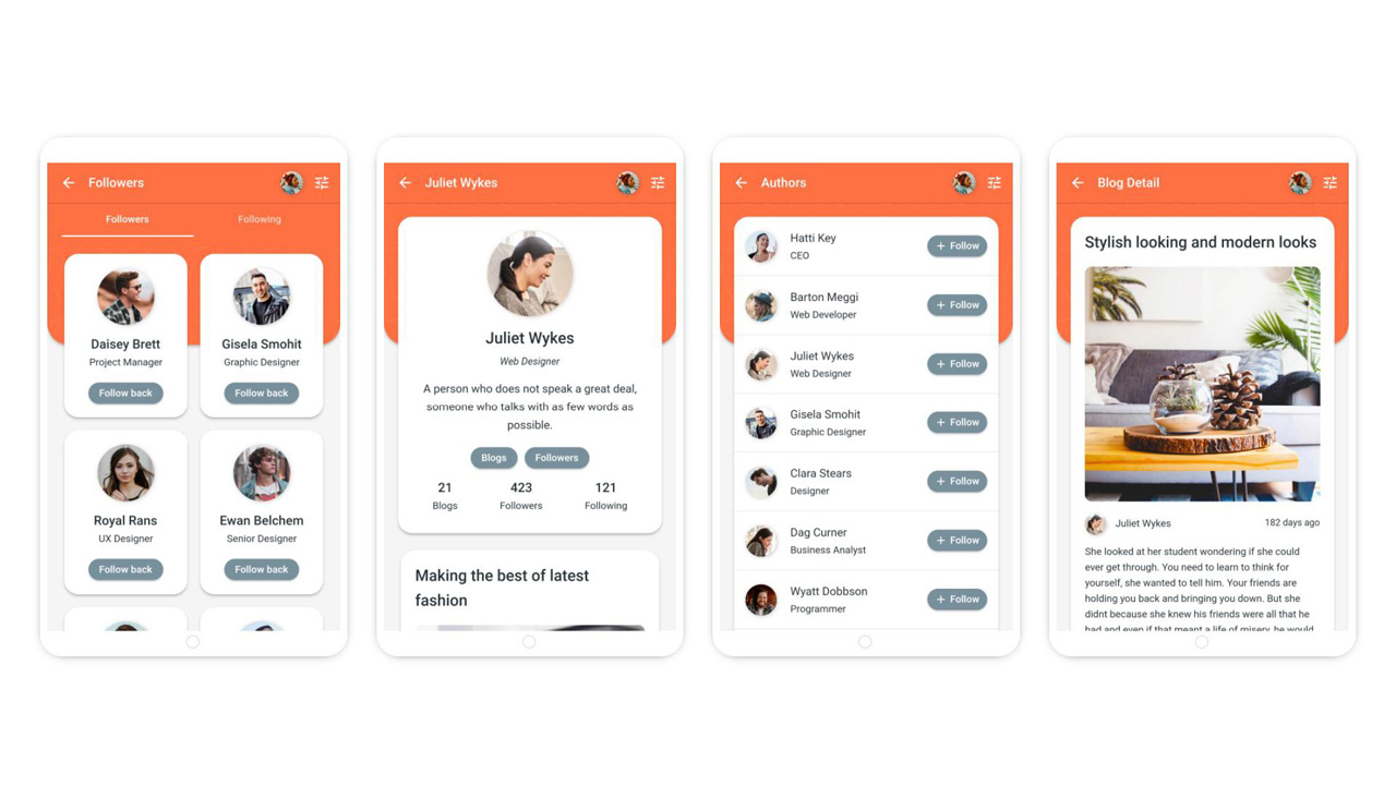 Bloggy – 博客 Flutter 应用程序(Android、IOS、PWA 响应式网站)源代码