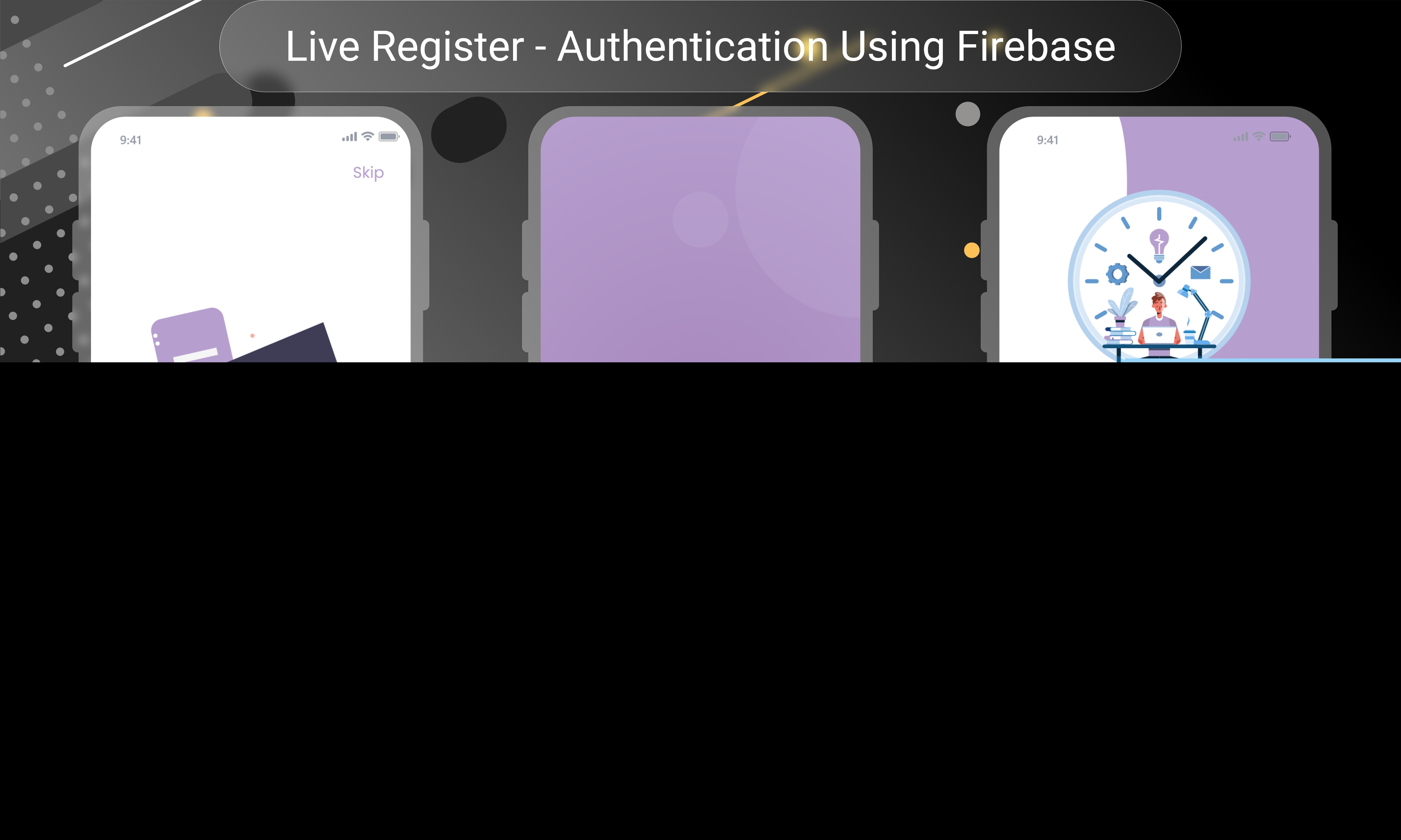 Live Register – 访客入口登记和 QR 考勤颤动移动应用程序与 firebase源代码
