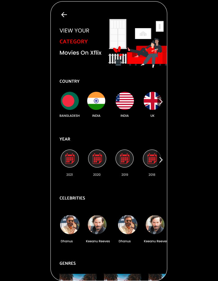 Xflix- 全视频一站式解决方案(直播、电影、电视频道等等。)源代码