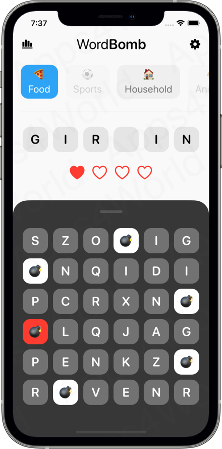 WordBomb – 独特的 SwiftUI 文字游戏源代码
