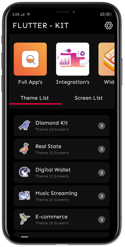 MasterKit – 最佳 Flutter 应用 UI 套件源代码