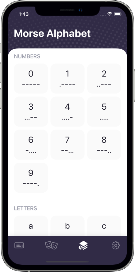 KeyMorse – 自定义键盘主题 + 秘密编码消息源代码