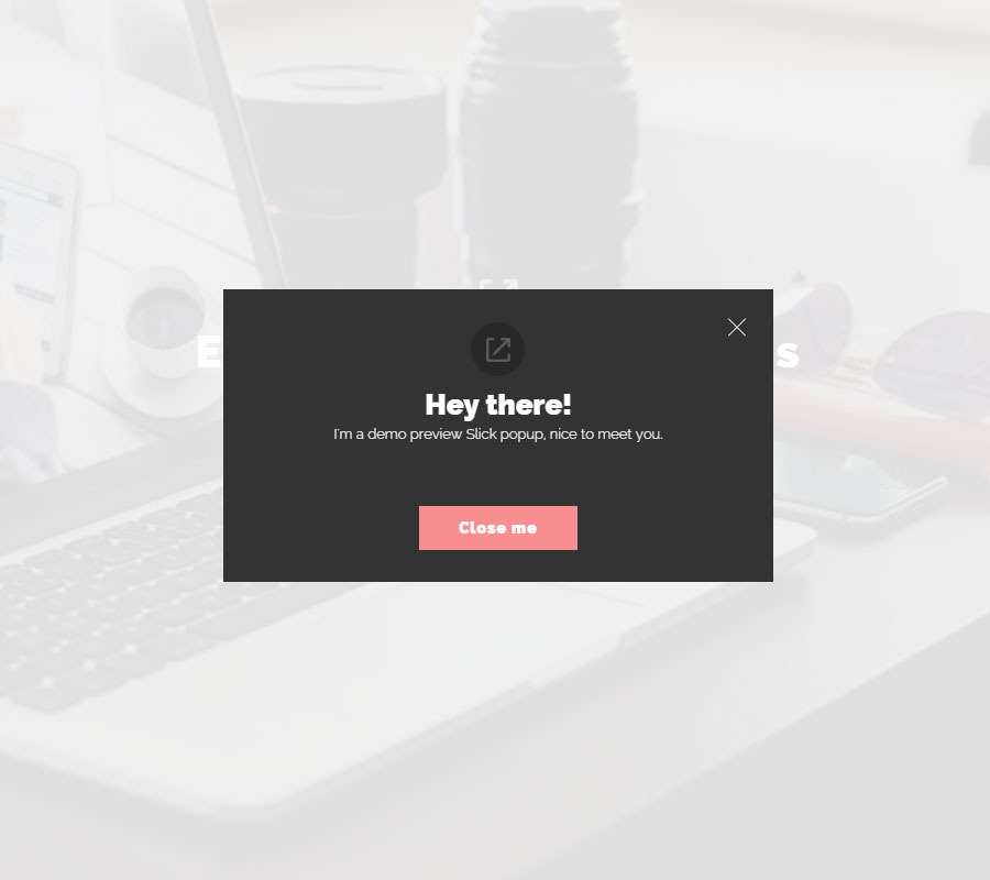 Slick Modal – CSS3 驱动的弹出窗口源代码