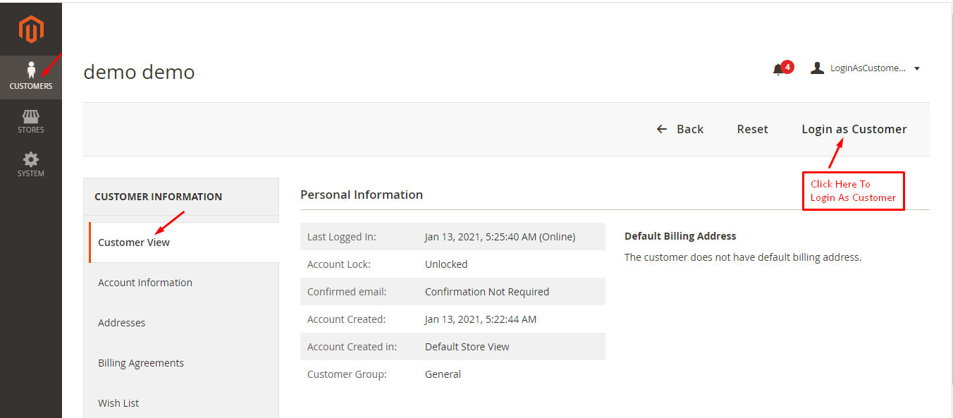 Magento 2 通过 Webiators 以客户身份从管理员登录源代码