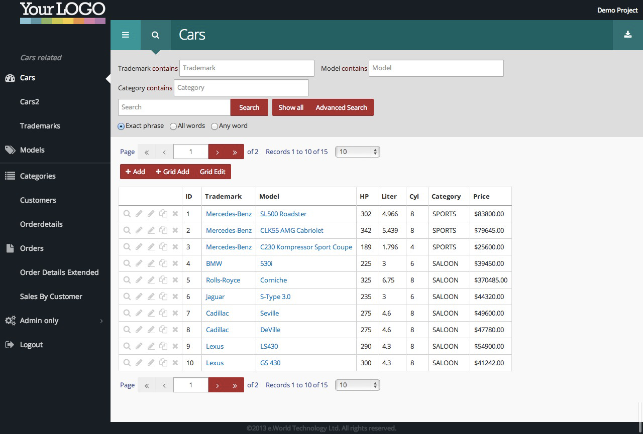 Juno,PHPMaker10 的 CSS3 扩展主题源代码