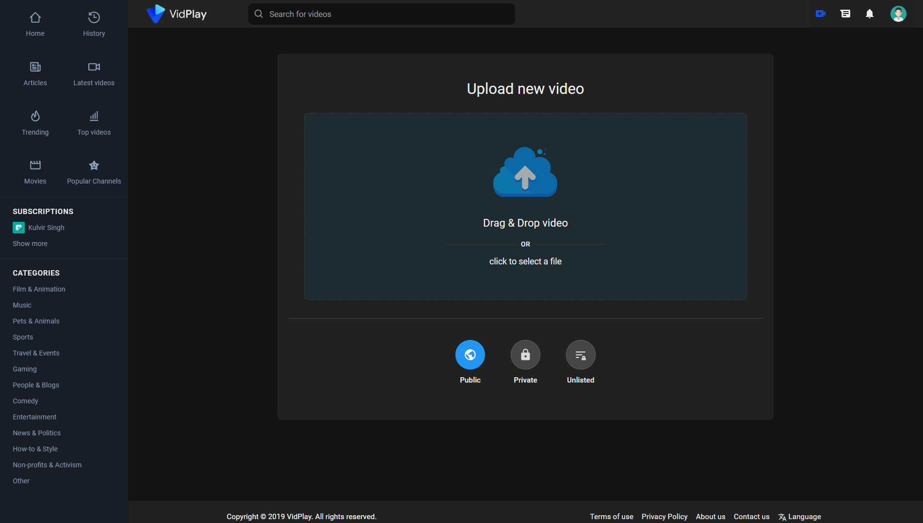 VidPlay – 终极 PlayTube 主题源代码