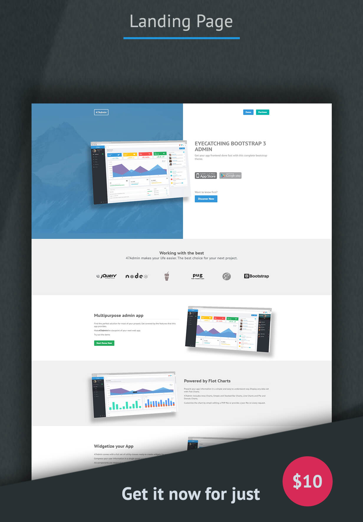 47Admin – Bootstrap 管理员皮肤源代码