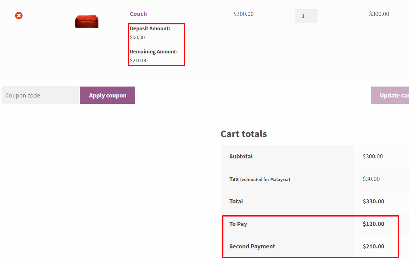 WooCommerce 存款 – 部分付款插件源代码