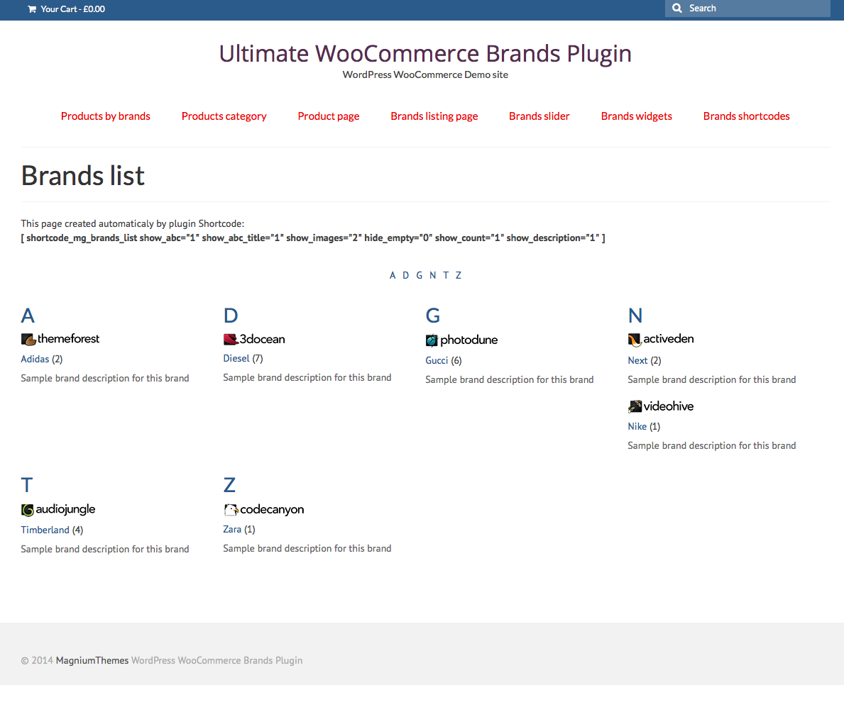终极 WooCommerce 品牌插件源代码
