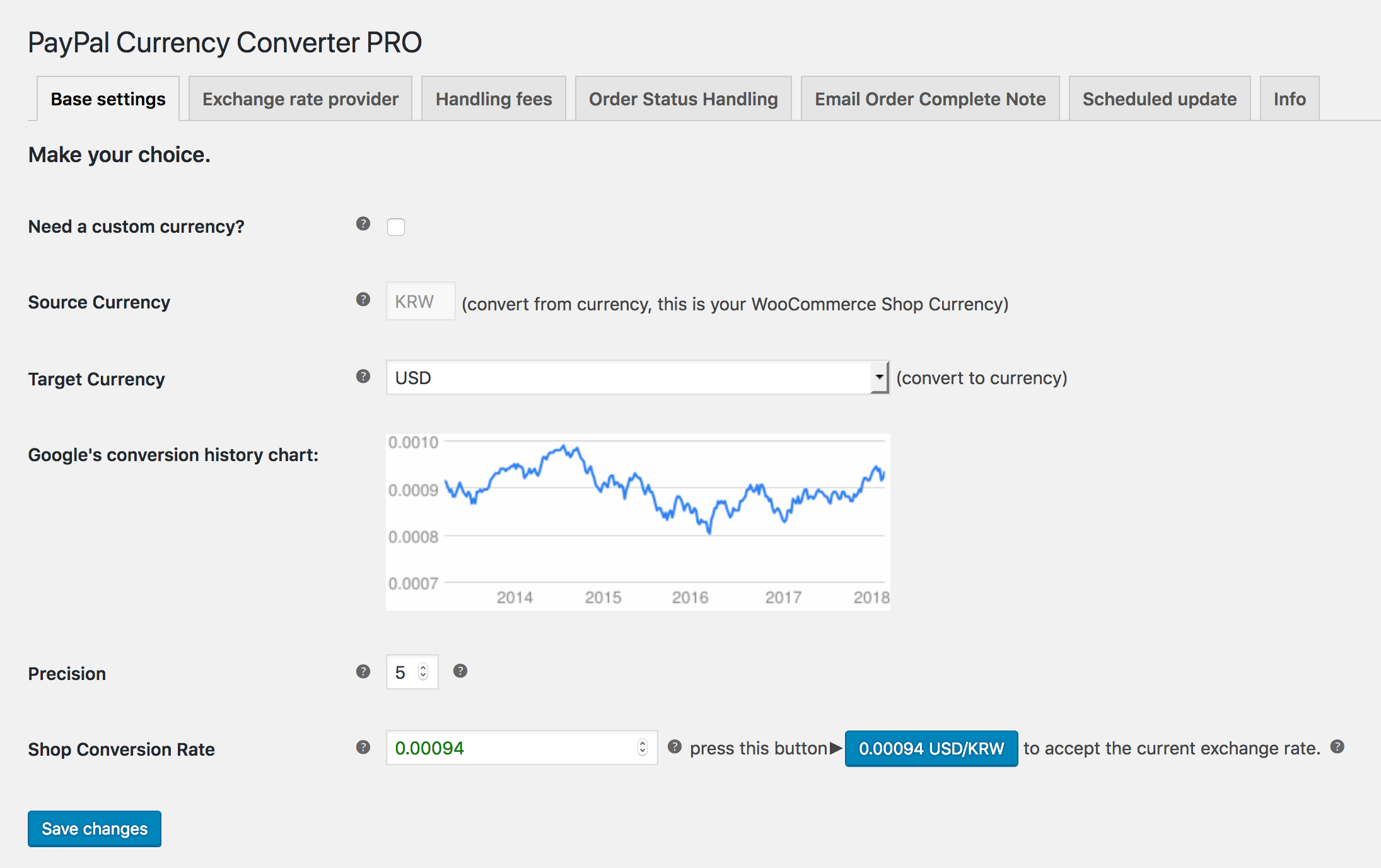 适用于 WOOCOMMERCE 的 PAYPAL 货币转换器专业版源代码