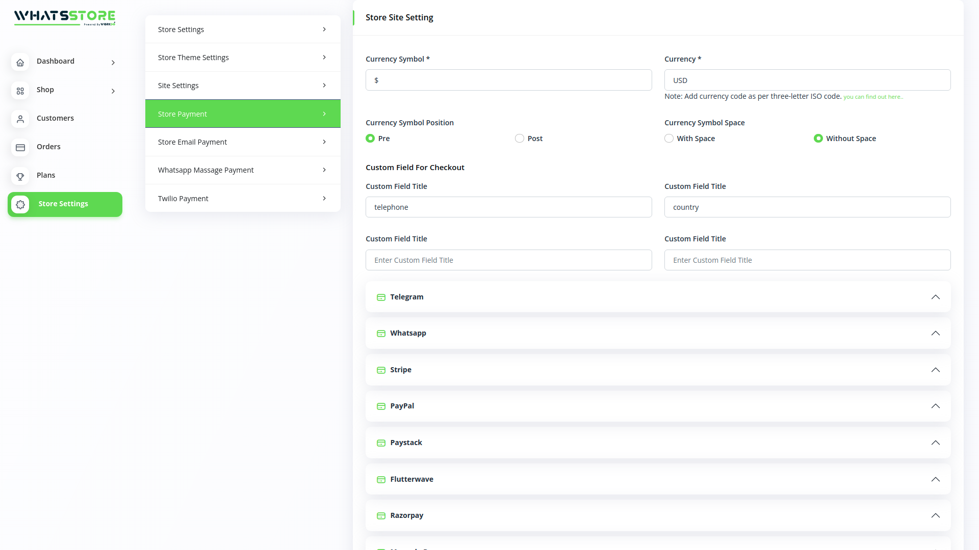 WhatsStore SaaS – 在线 WhatsApp 商店构建器源代码
