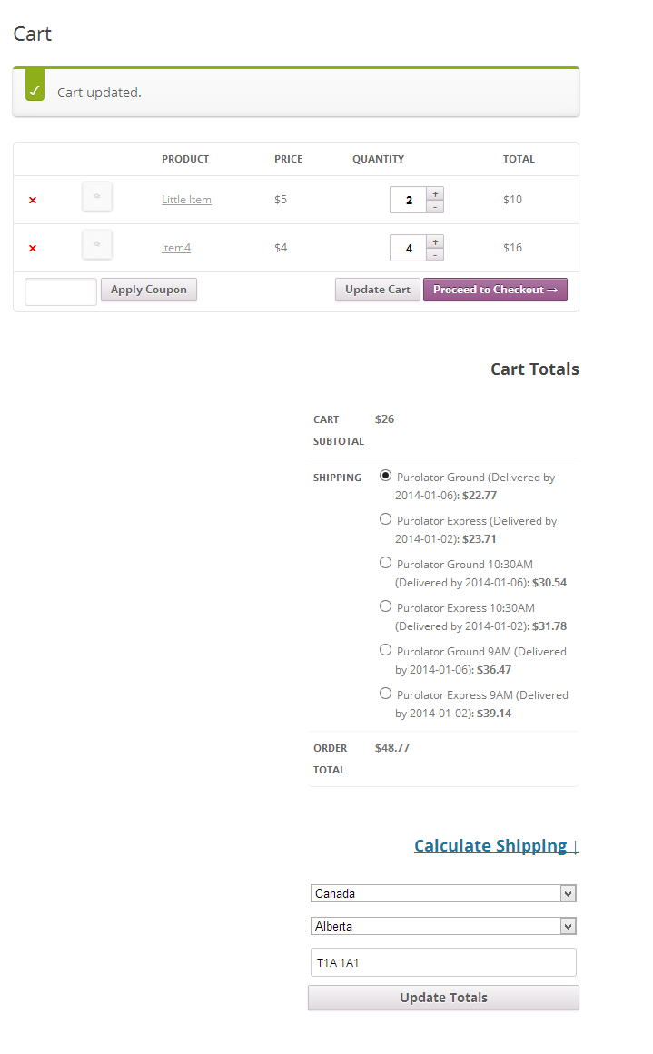 Purolator WooCommerce 运费插件和跟踪源代码