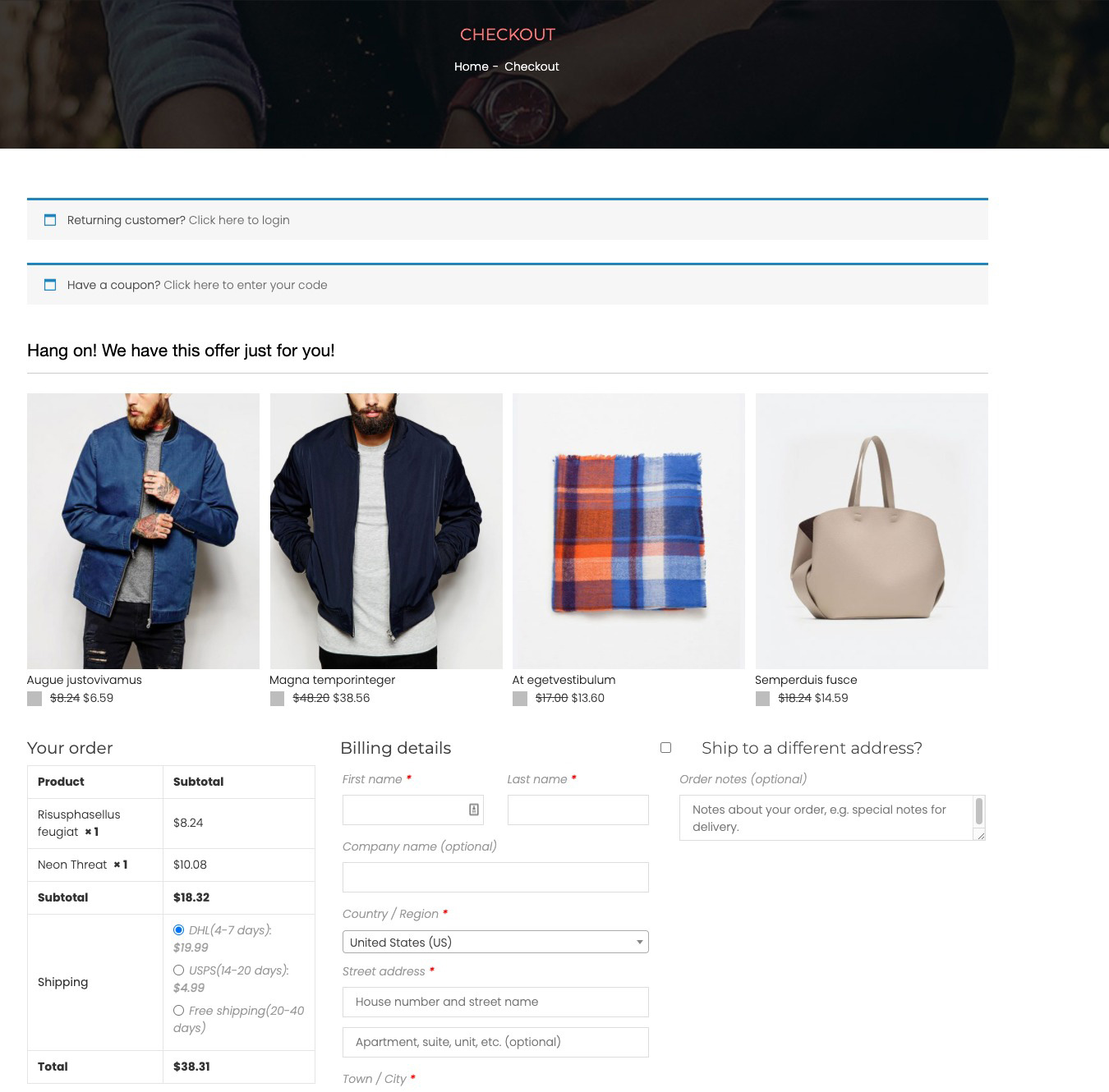 WooCommerce 结帐追加销售漏斗 – 订单碰撞源代码