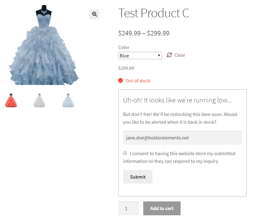 WooCommerce 的产品警报源代码