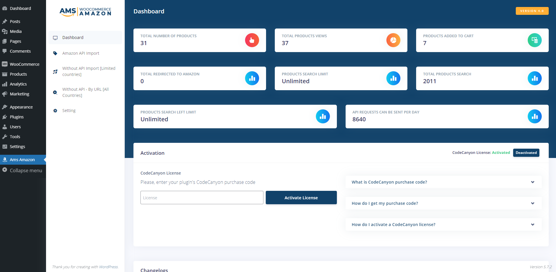 WooCommerce 附属自动亚马逊 WordPress 插件源代码