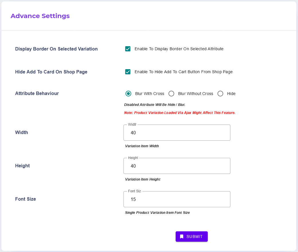WooCommerce 变化样本大师源代码