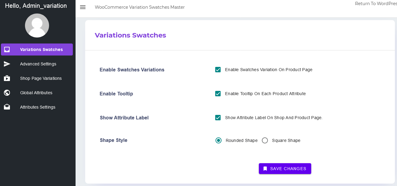 WooCommerce 变化样本大师源代码