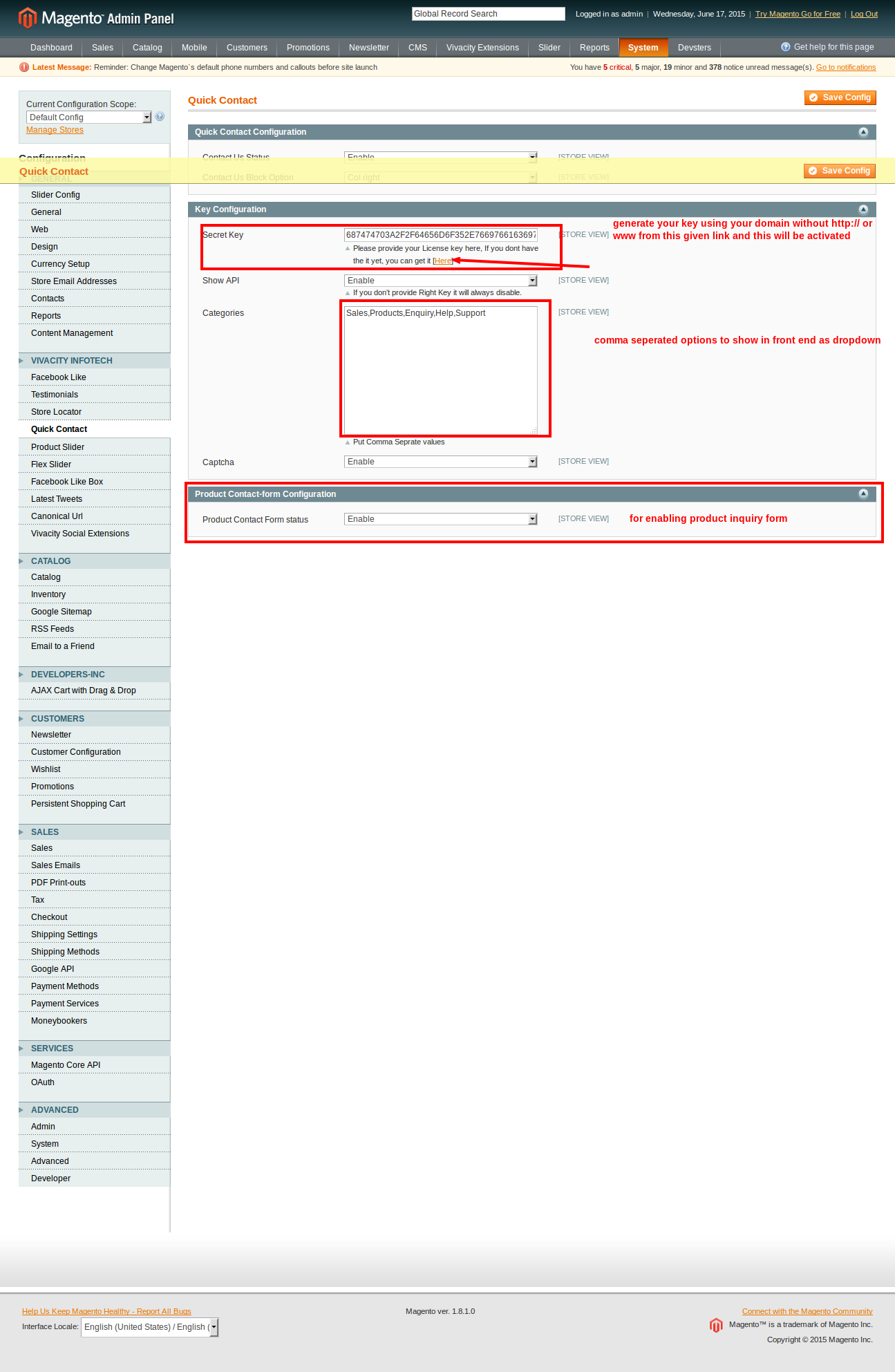 简单的联系表格 Magento 扩展源代码