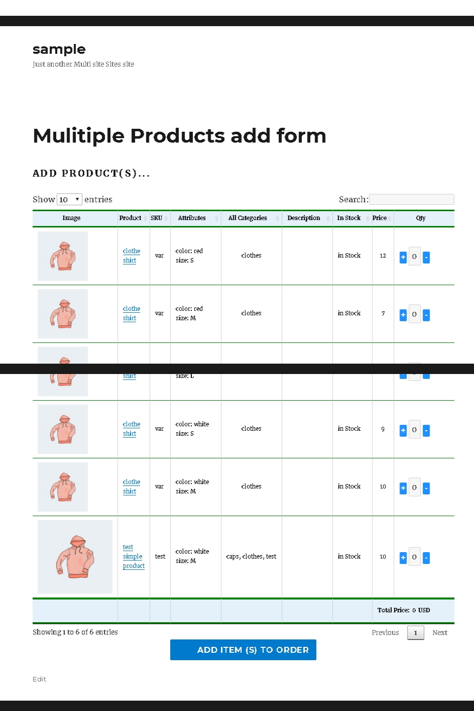 WooCommerce 产品表列表和多个产品添加订单表格 PRO WooCommerce 插件源代码