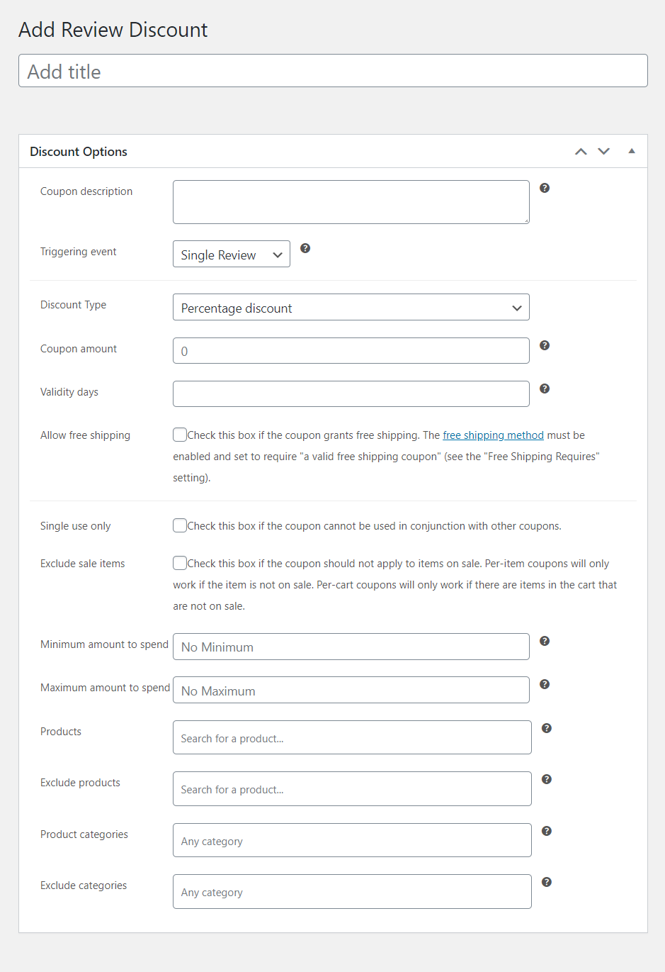Revio – WooCommerce 折扣评论源代码