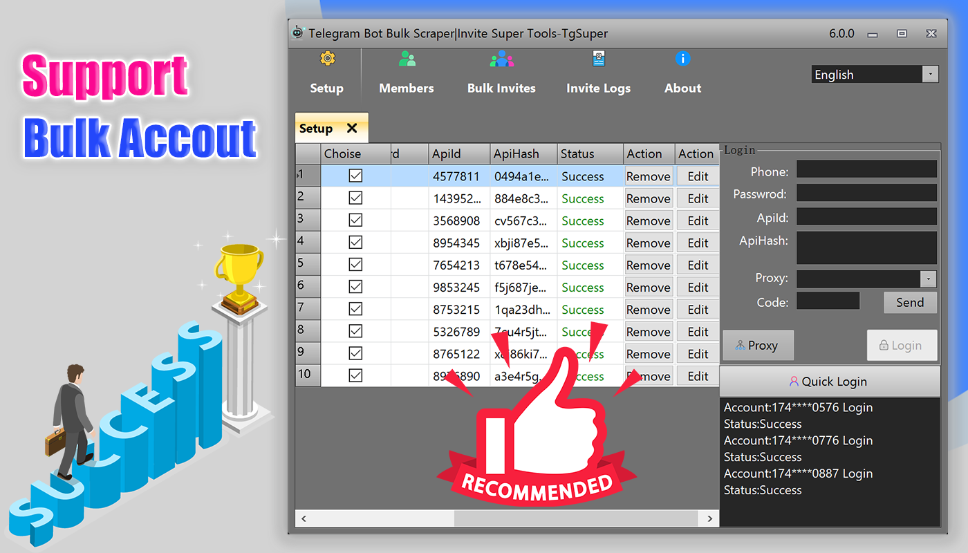 Telegram Bot Bulk Send/Scraper/Invite 安全工具源代码