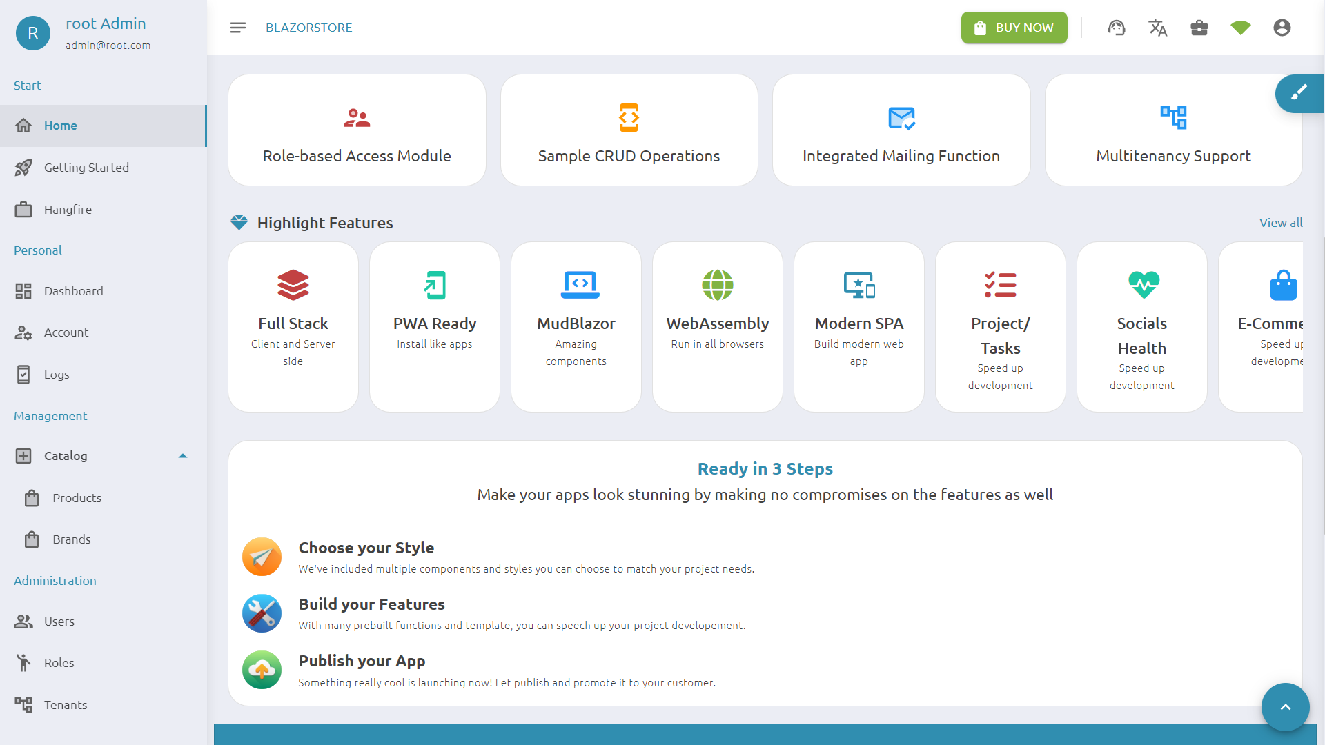 BlazorStore Pro – 移动 PWA 和站点模板多终端 + 多数据库源代码