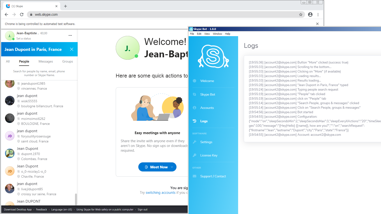 Skype Bot – 自动发送“Say Hi”源代码