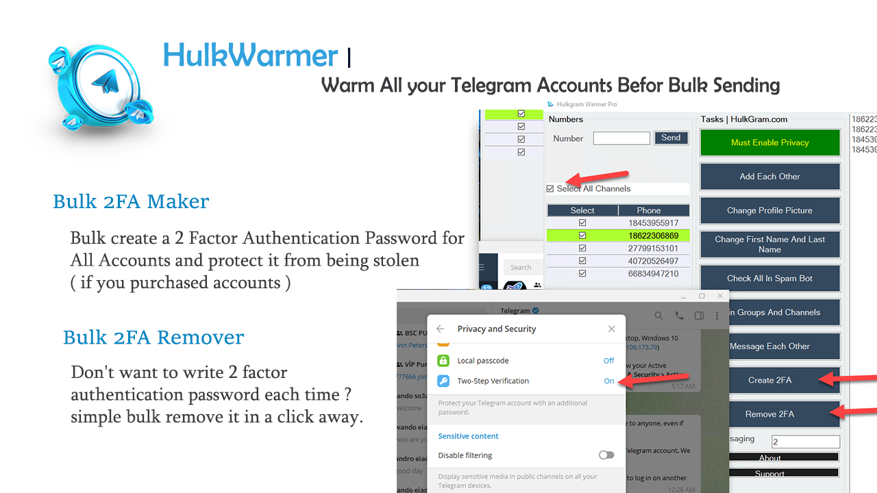 Telegram Accounts Warmer v2.3源代码