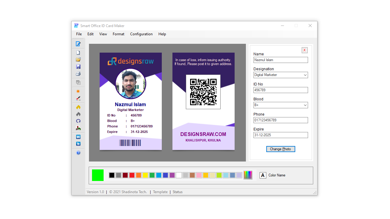 Smart Office ID Card Maker – 几分钟内的专业身份证源代码