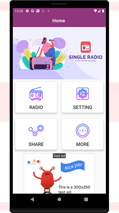 单电台应用程序 Android | Admob、Facebook、Onesignal源代码