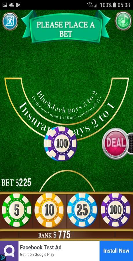 BLACKJACK 21 V2(Facebook 广告 + Android Studio)源代码