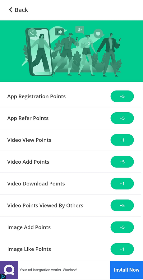 将视频状态应用程序 | 带有奖励的状态应用程序 | Facebook & Admob & StartApp 广告 | 使用管理面板源代码