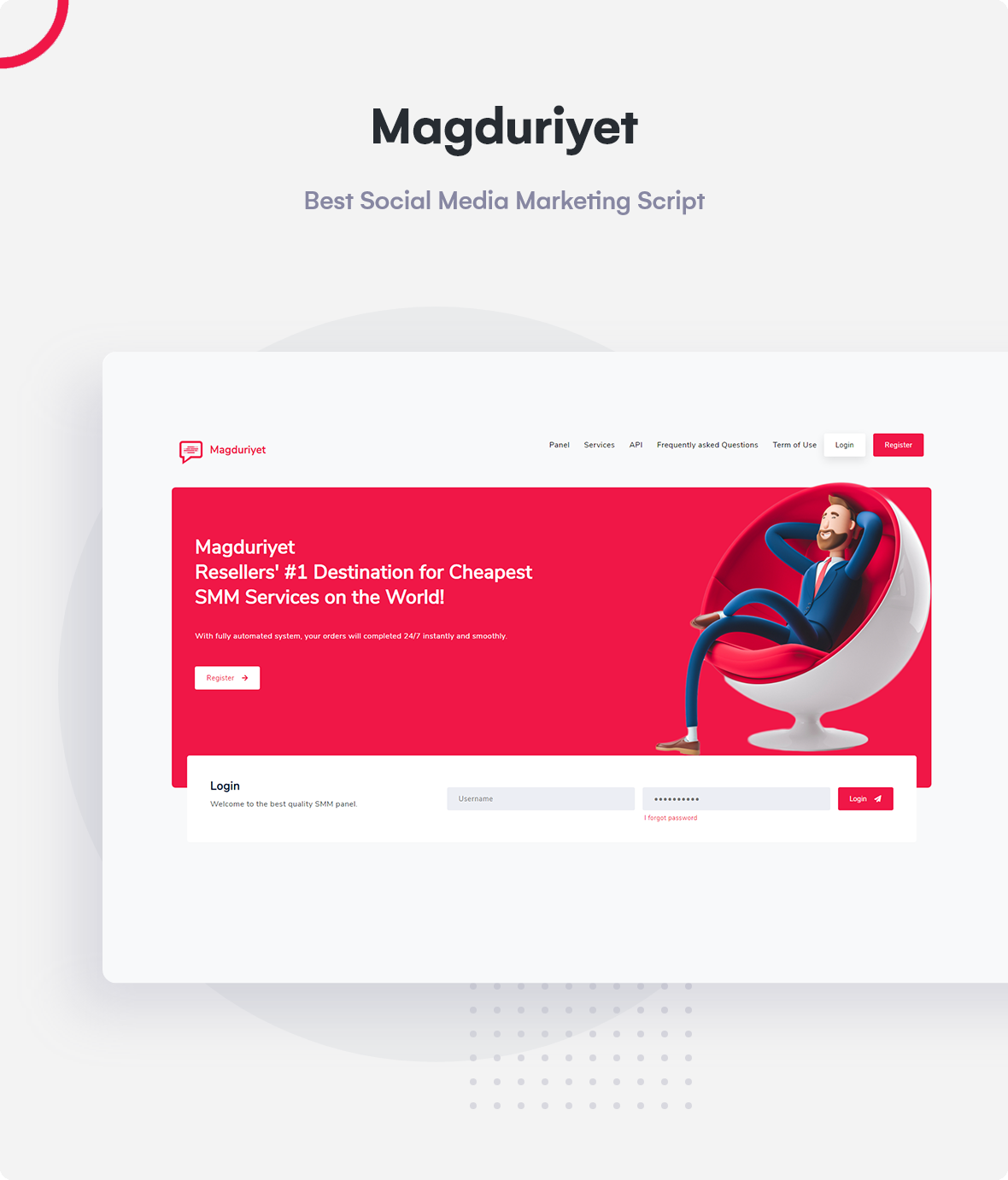 Magduriyet – 高级 SMM 面板脚本源代码