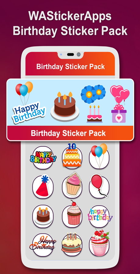 WhatsApp 2020 的生日聊天贴纸 | 免费 WAStickers – Android 应用 + Admob + Facebook源代码