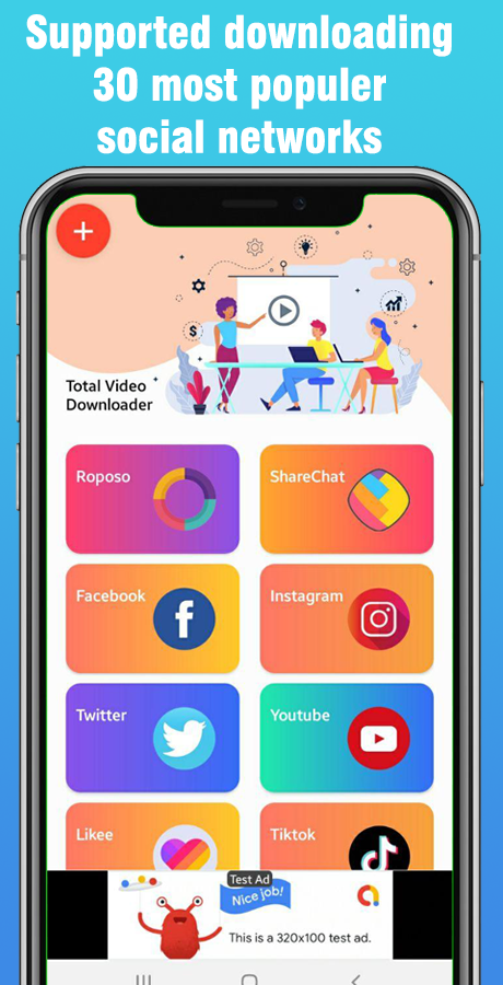 Total Video Downloader without Watermark Status Saver App + video downloader browser (100+ sources)源代码