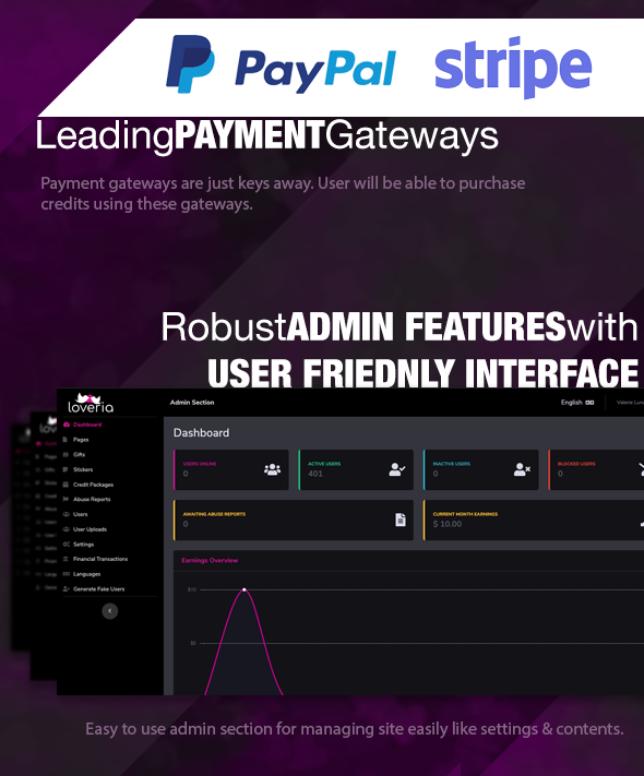 Loveria – Laravel PHP 约会脚本源代码