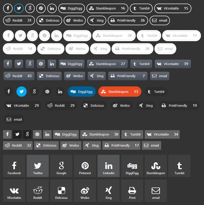 Social Share & Locker Pro 主题包 (W&B)源代码