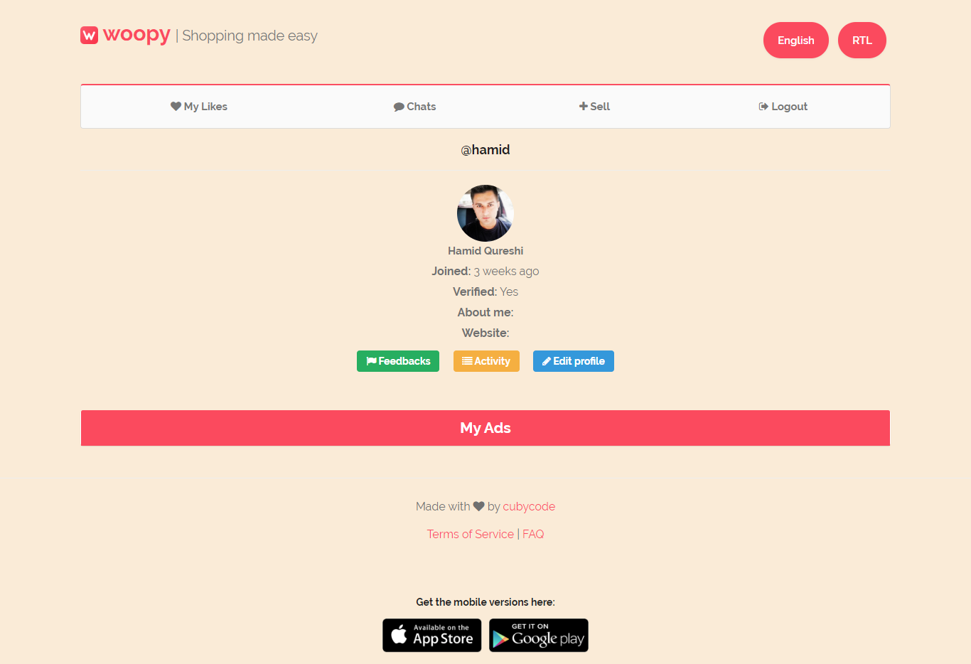 woopy PHP 列表 + 聊天 Web 模板源代码
