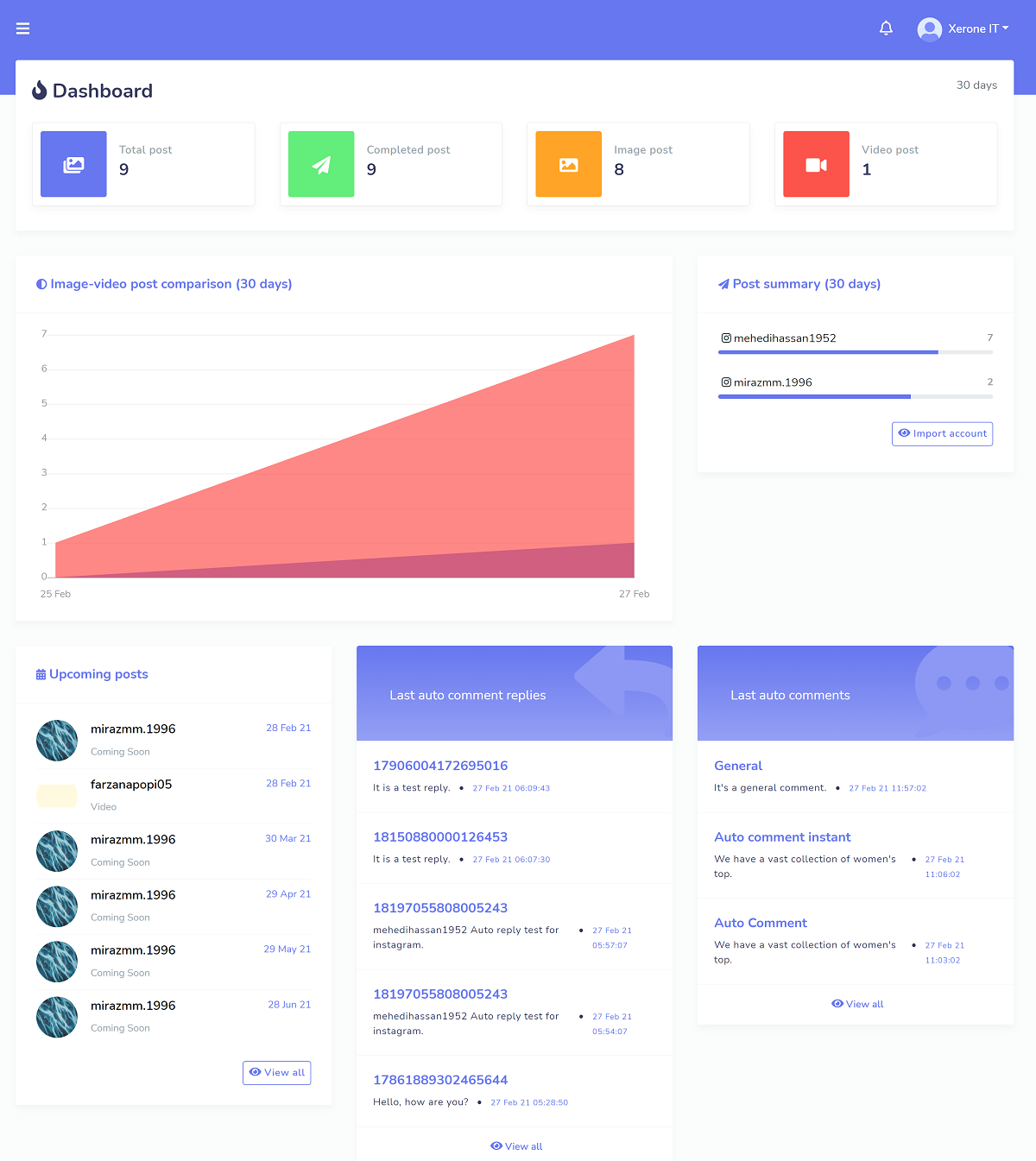IniBazar – Instagram 发布计划和营销工具(SaaS 平台)源代码