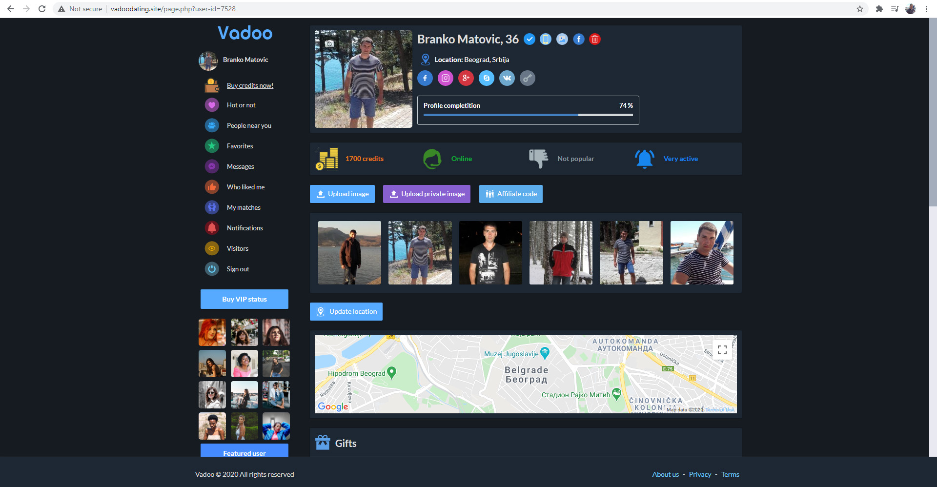 Vadoo – 社交网络约会脚本源代码