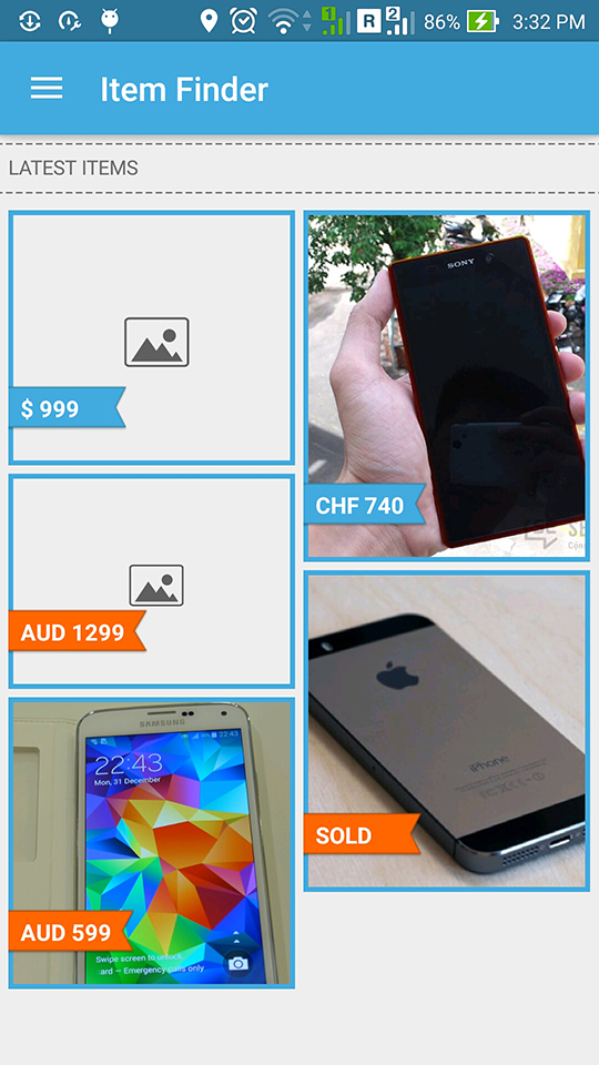 Item Finder MarketPlace 完整安卓应用程序 v1.19源代码
