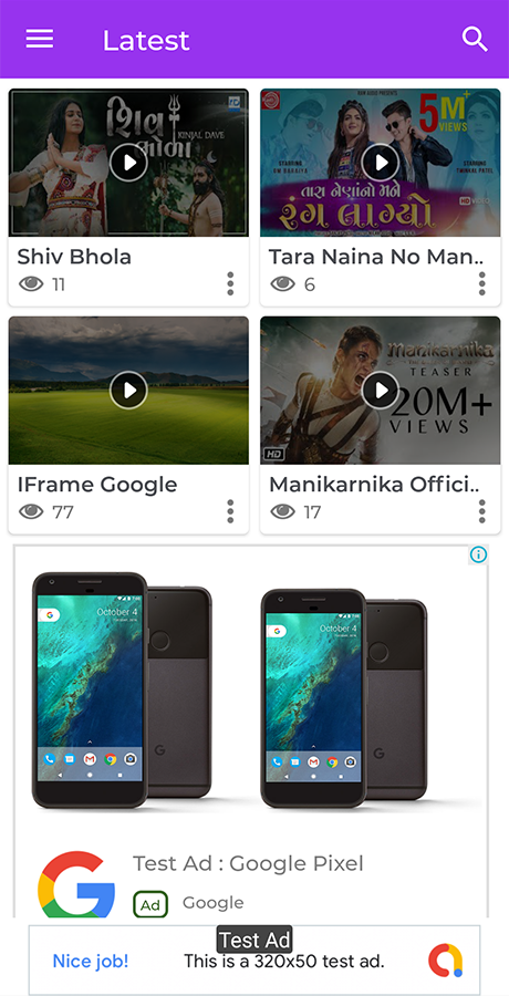 Android 多合一视频应用程序(DailyMotion、Vimeo、Youtube、服务器视频、带有 GDPR 的 Admob)源代码