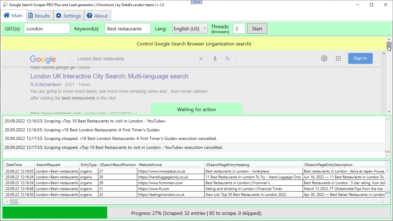 Google Search Data Scraper PRO plus源代码