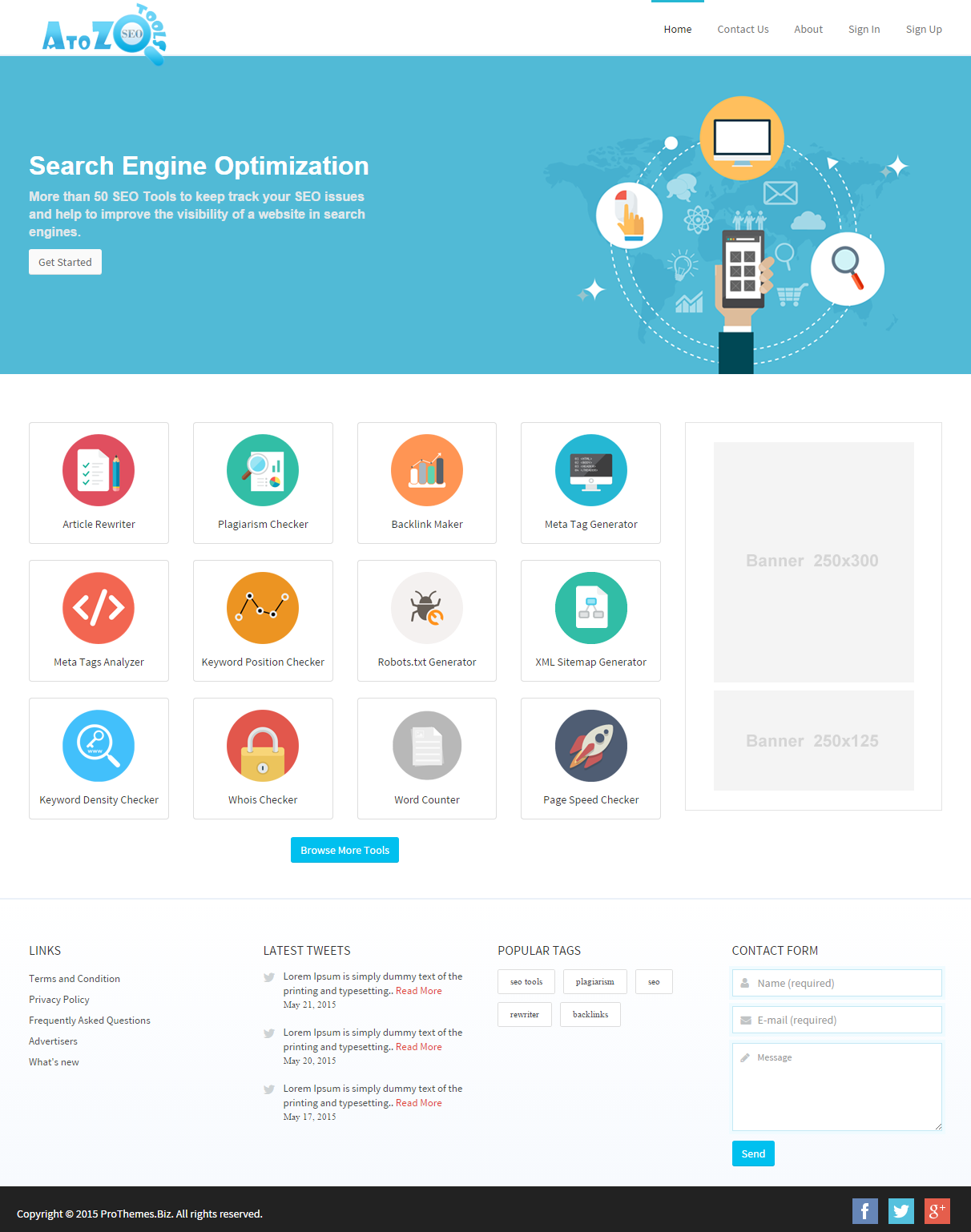 AtoZ SEO 工具 – 搜索引擎优化工具源代码