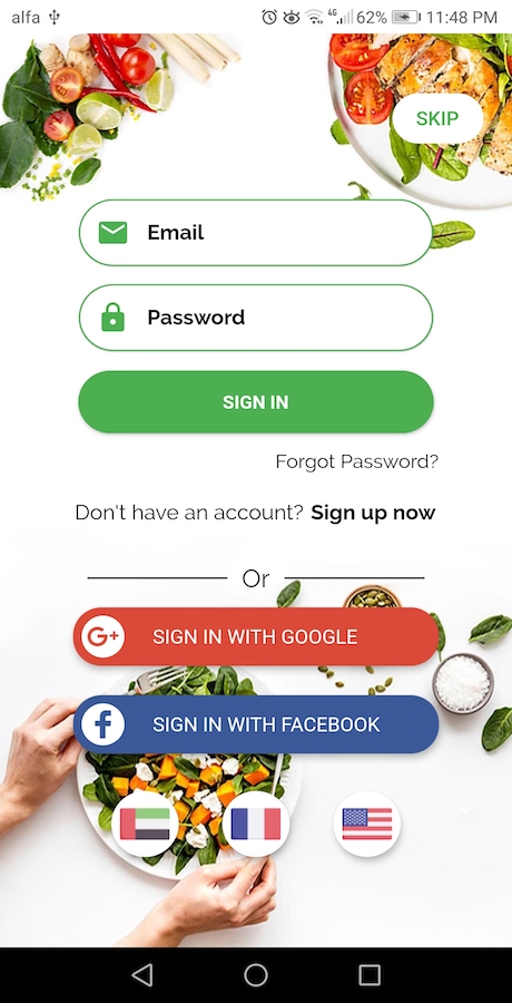 食物食谱 Flutter 应用程序(Android 和 iOS)源代码